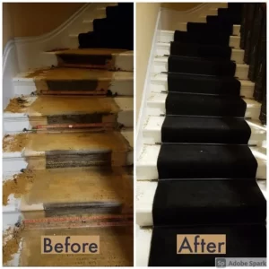 Osman project staircase before and after